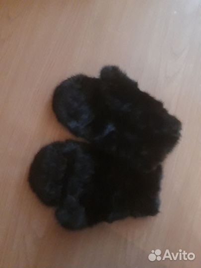 Варежки женские норковые