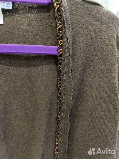 Болеро с отделкой из бисера и шелка