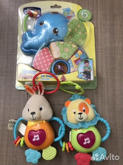 Музыкальные игрушки-подвески от 0 мес