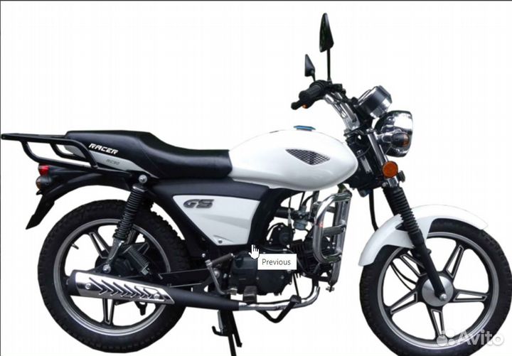 Мопед racer RC50 alpha + цпг 110 см3 (белый)