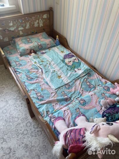 Детская кровать IKEA раздвижная сундвик / лексвик