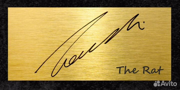 Ники Лауда автограф и фото на металле