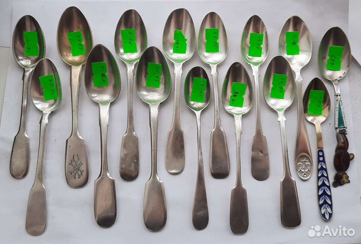 Серебряная царская чайная ложка 84 проба