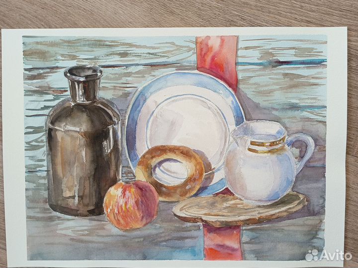 Этюд акварелью