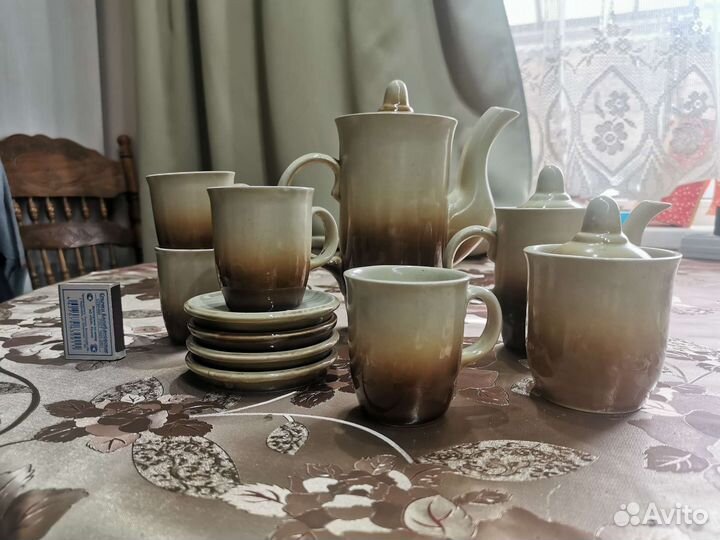 Чайный кофейный сервиз керамический