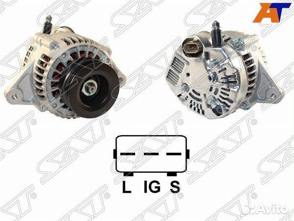 Генератор toyota land cruiser 80