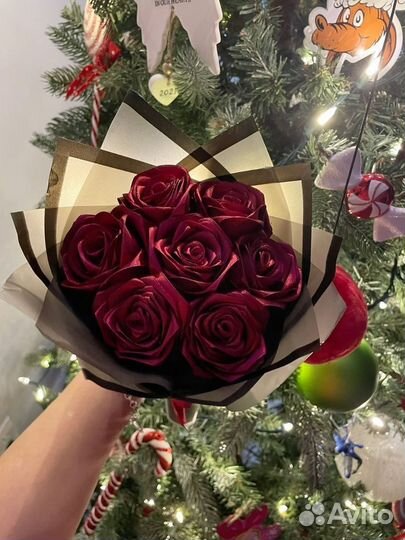 Букет из атласных лент