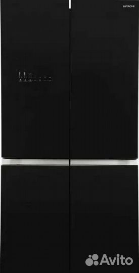Холодильник Hitachi R-WB820VUC2 GBK, черный/стекло