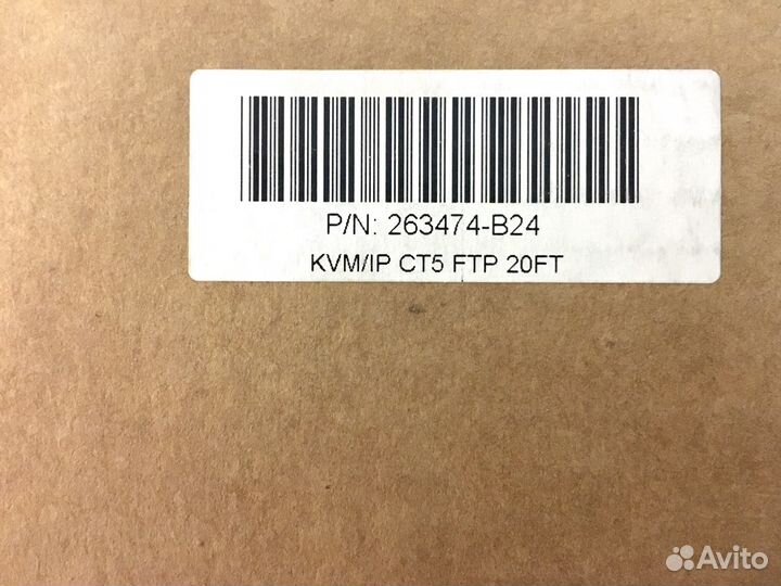 Квм Кабель HP KVM UTP CAT5e Cable 20FT 263474-B24