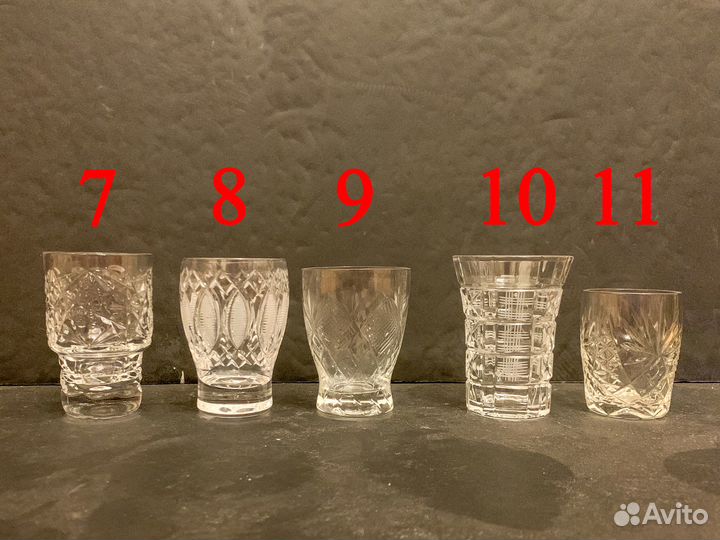 Хрустальные рюмки