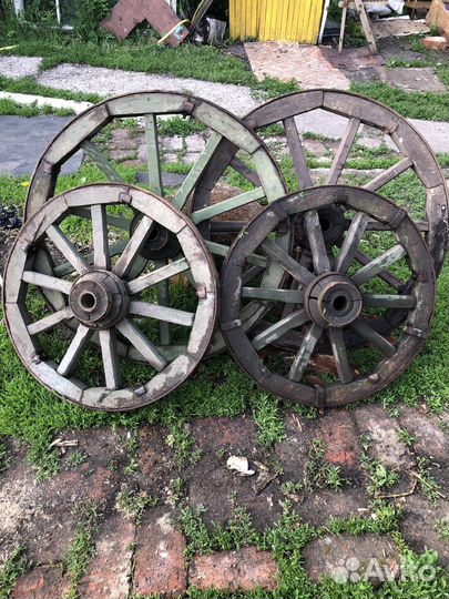 Продаются деревянные колеса для телеги 4 шт