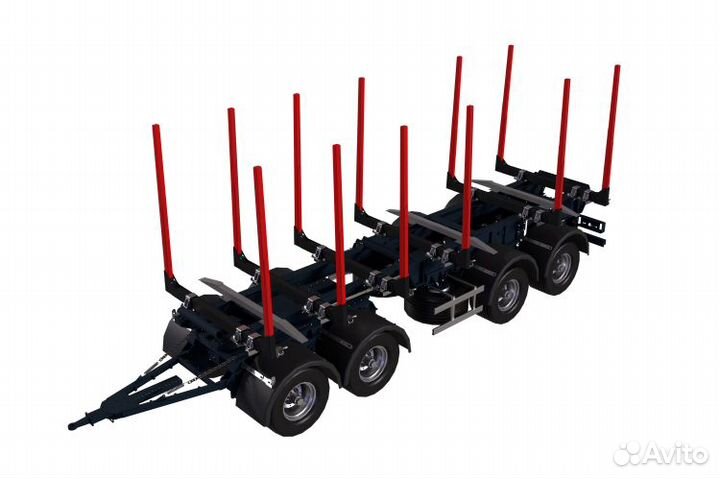 Прицеп лесовоз (сортиментовоз) V-Trailer 306, 2023