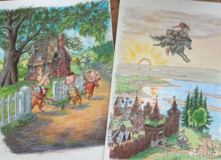 Открытки карандашем