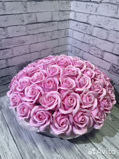 Розы из мыла 53 шт. (Ручная работа)