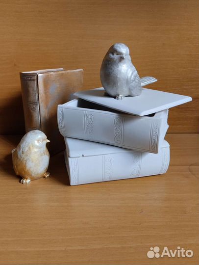 Шкатулка - книга из гипса