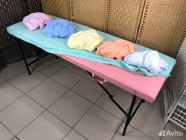 Махровый чехол на кушетку