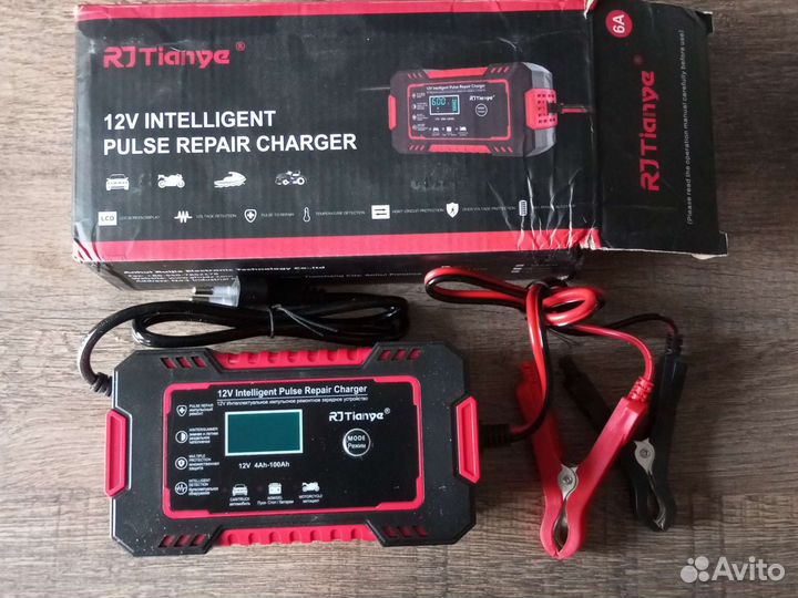 Зарядное устройство акб 12в 6а. Новый