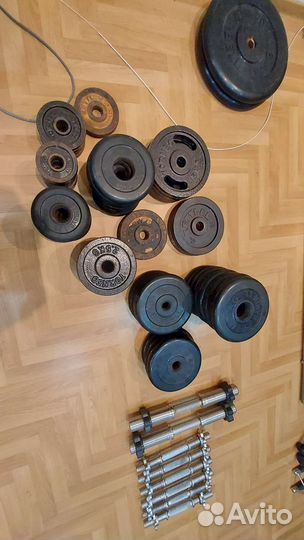 Блины, грифы, штанги