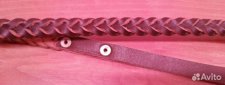 Новый кожаный поводок для собак