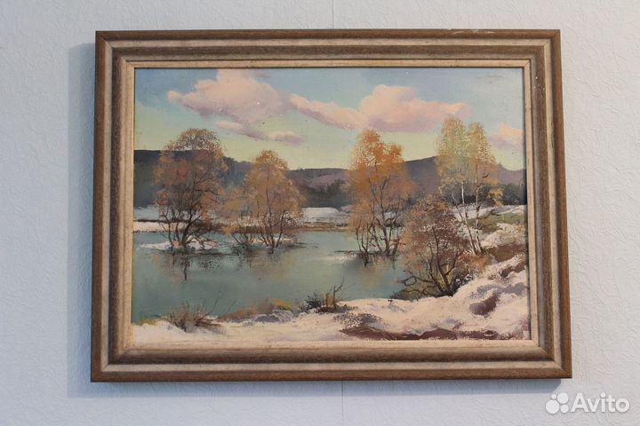 Карпаты, пейзаж, масло