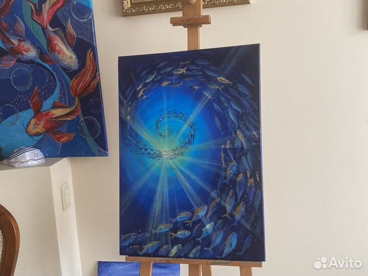 Картина акрилом. Глубь