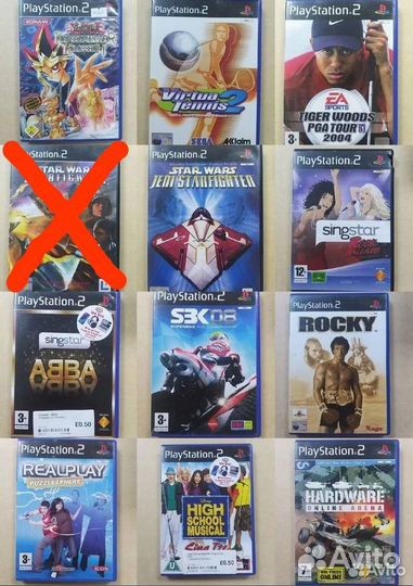 Лицензионные диски Sony Playstation 2 PS2