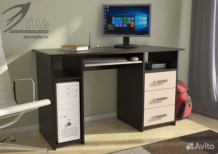 Лик-5 Компьютерный стол ск-4 Венге Дуб молочный