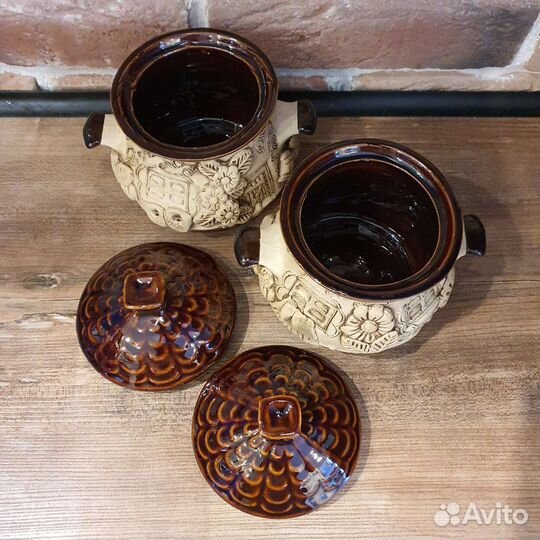 Два горшочка для запекания 2шт
