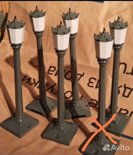 Уличные фонарики для макета 16 см