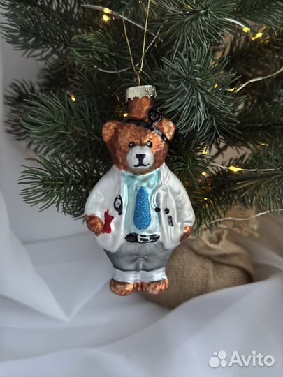 Елочная игрушка Медведь