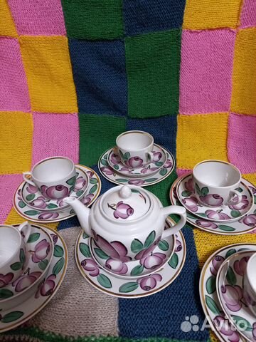 Винтажный сервиз СССР 1954 г Агашки Вербилки