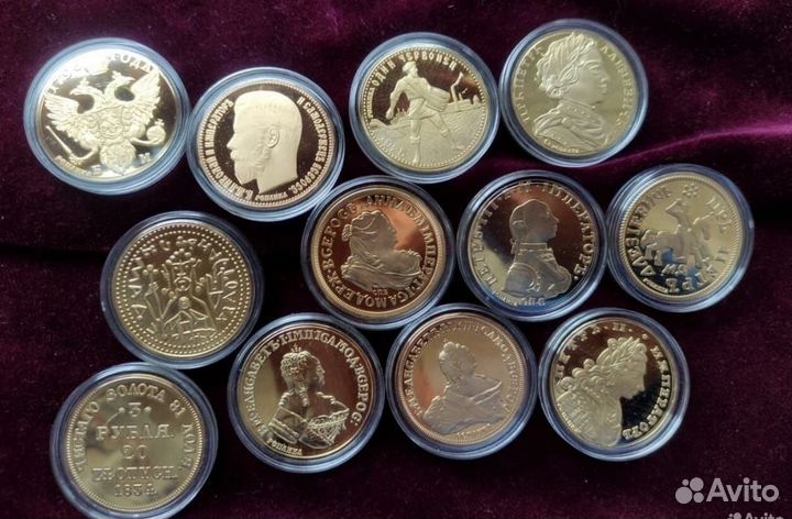 24 медали реплики «Самые ценные монеты России»-имд