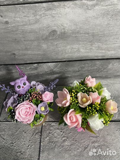 Букет из мыла ручной работы