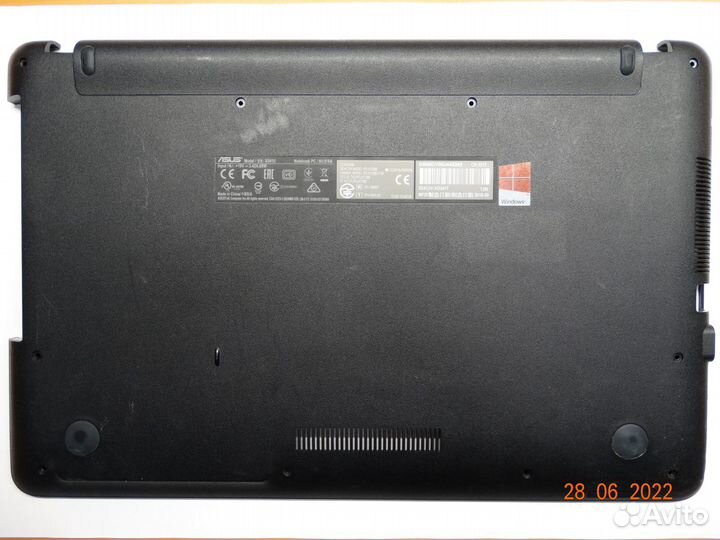 Нижняя часть корпуса для asus X541U