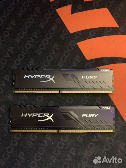 Оперативная память HyperX Fury 8gb