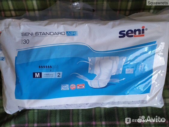Памперсы/подгузники seni Standart Air Medium 2