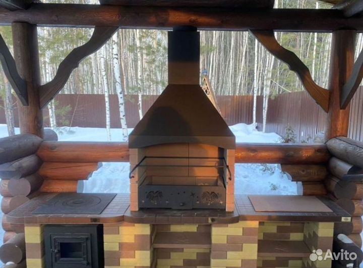 Уличные зоны барбекю всесезонные