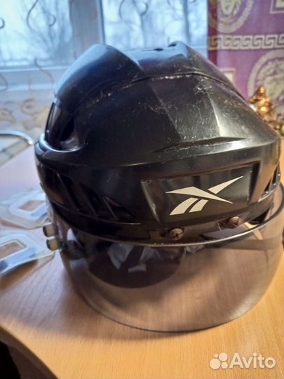 Шлем хоккейный reebok 8 k L черный