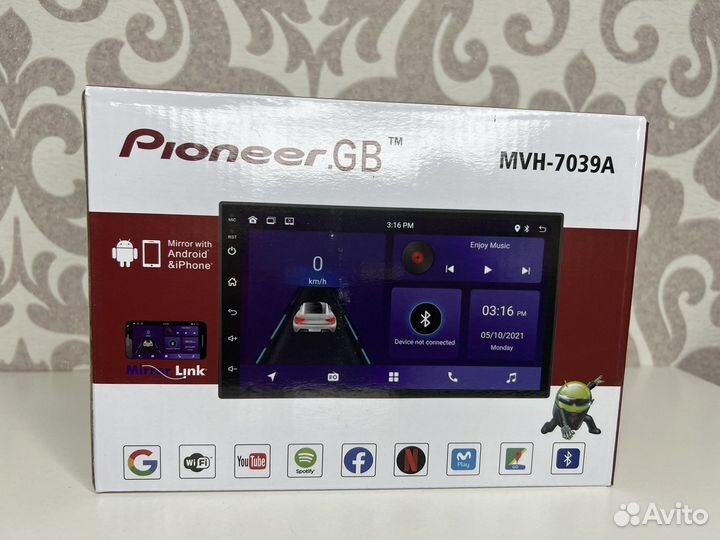 Магнитола pioneer 2din android