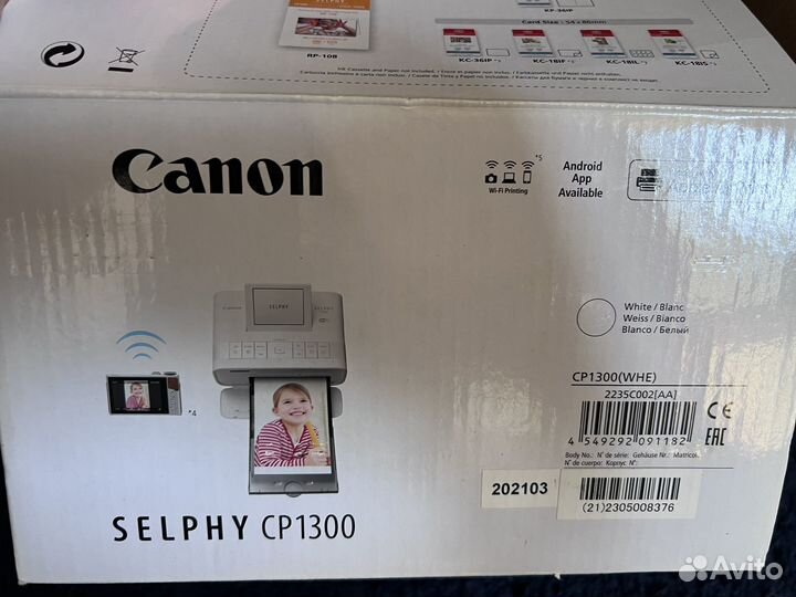 Принтер canon selphy