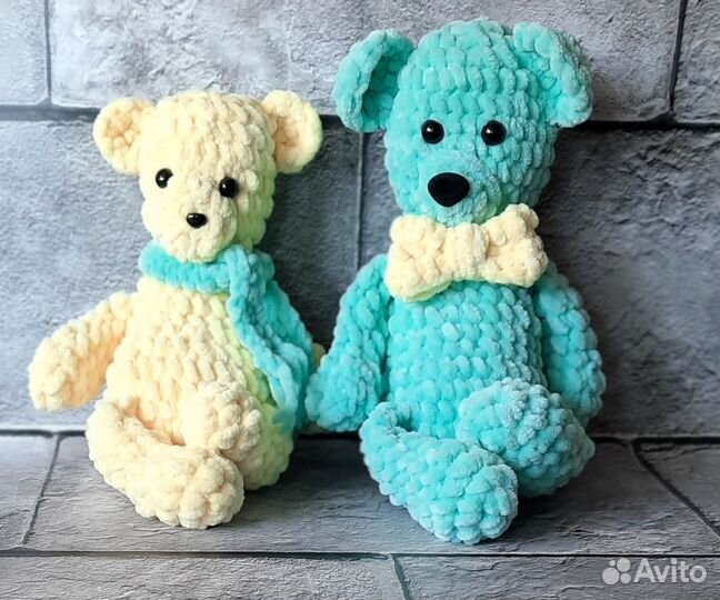 Вязаные мягкие игрушки ручной работы для детей