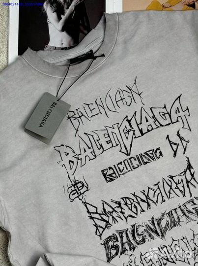 Женская футболка balenciaga (Арт.98280)