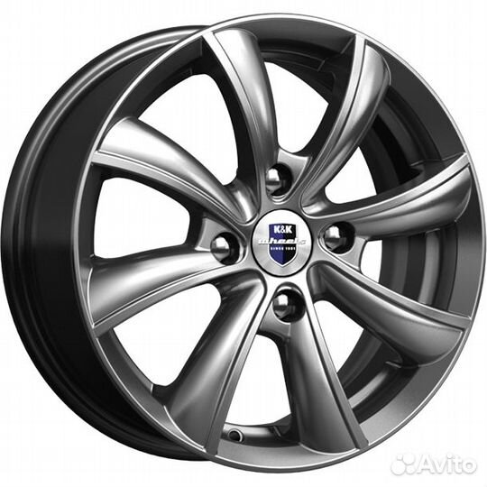 R15 4x108 6J ET27 D65,1 K&K Бриз (кс611) Дарк плат
