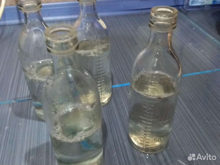 Бутылочка СССР с градуировкой стекло винтаж