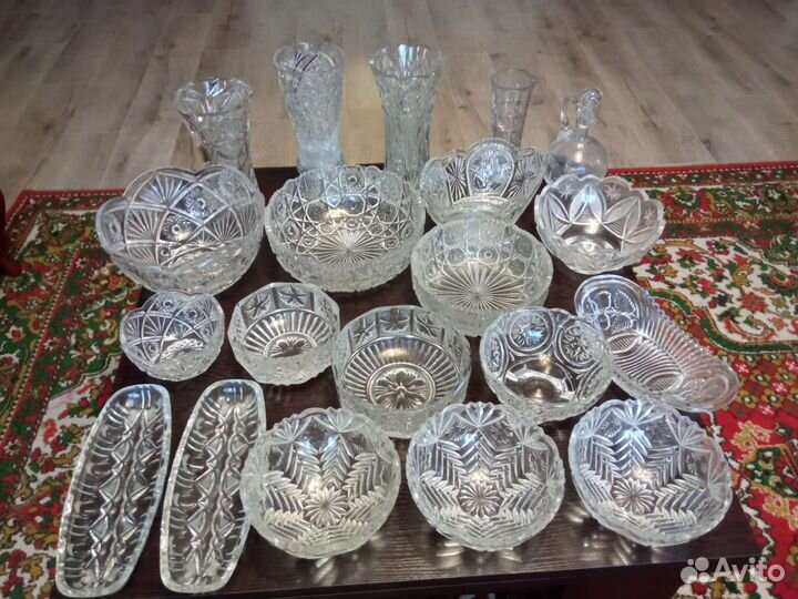 Салатники хрустальные