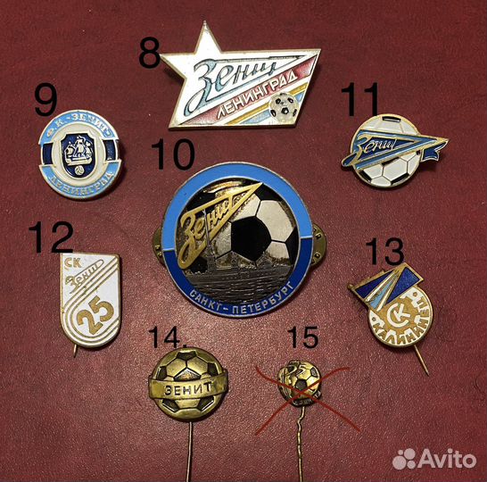 Значки фк Зенит коллекция