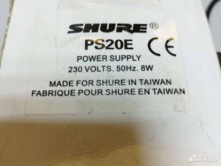Shure PS-20E блок питания 12в для радиосистемы