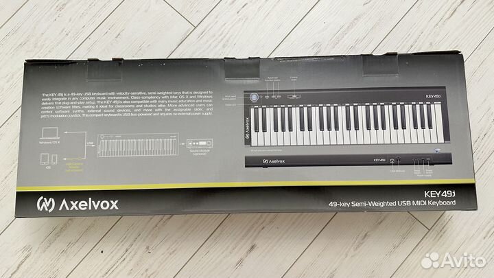 Midi клавиатура axelvox key 49j
