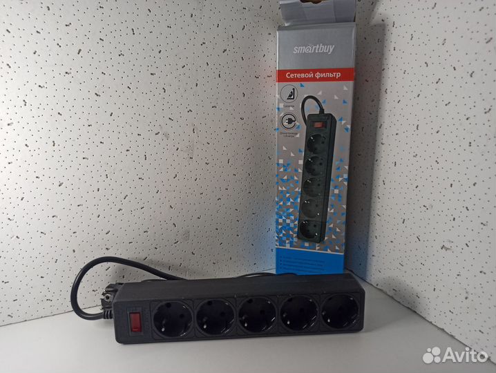 Сетевой фильтр SmartBuy One 5 розеток 10А 2200W бе