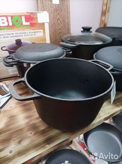 Кастрюля чугунная 4л